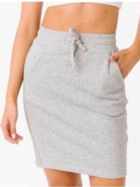 🌙 Zyia Active Gray Cotton Stretch Skirt M